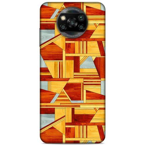Lopard Xiaomi Redmi Poco X3 Uyumlu Kılıf Wood'X (44) Tough Armor Kılıf Desenli