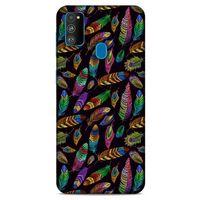 Samsung Galaxy M30s Kılıf Desenli Özel Seri Tüyler (15) Antişok Kılıf