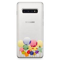 Samsung Galaxy S10 Plus Kılıf Konfeti Yıldızlar Arka Kapak Koruma Desenli Full Koruyucu