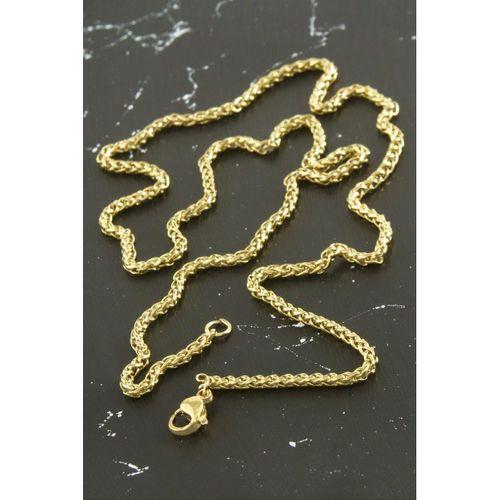 İç İçe Zincir Çelik Kolye 55 cm