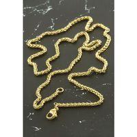 İç İçe Zincir Çelik Kolye 55 cm