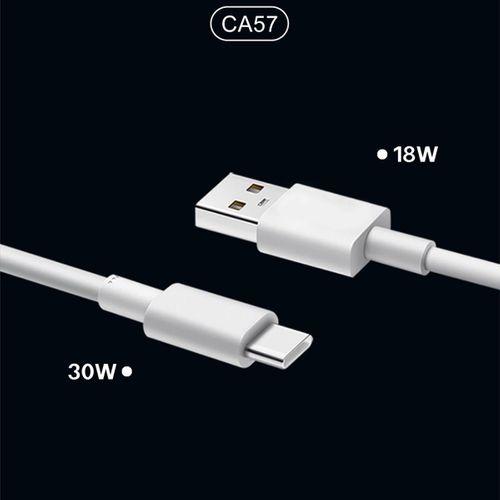 Lenyes CA57 Hızlı Şarj Özellikli Dual Type-C + USB-A Portlu Mini Araç Şarj Aleti 30W