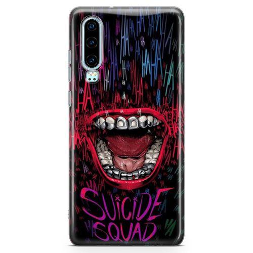 Huawei P30 Kılıf Suicide Squad Arka Kapak Koruma Desenli Full Koruyucu