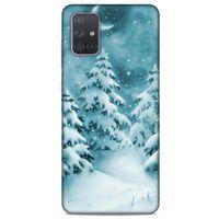 Samsung Galaxy A71 Kılıf Snowix (36) Glitter Kılıf Beyaz Yeşil