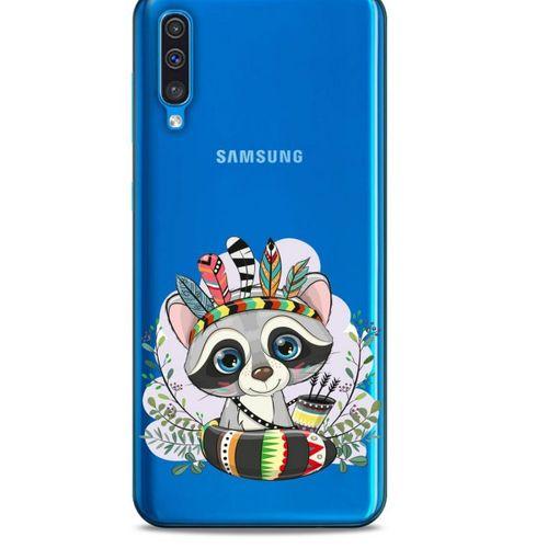 Zoologix (41) Samsung Galaxy A21s Şeffaf Kılıf Silikon Desenli