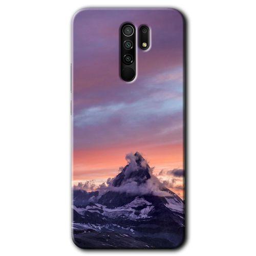BeRa Aksesuar Xiaomi Redmi 9 Kılıf Baskılı Kapak - Zirve +Tam Kaplayan Mat Seramik