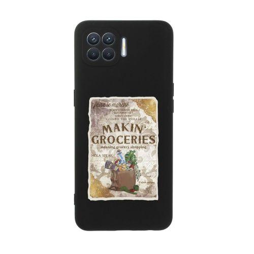Oppo Reno 4 Lite Makin Groceries Desenli Premium Silikonlu Telefon Kılıfı