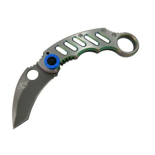 X05bl Gümüş Karambit 17 Cm - Metal Saplı, Manuel