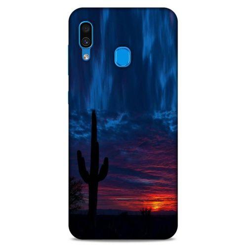 Lopard Samsung Galaxy A30 Uyumlu Kılıf Gece'S (12) Koruyucu Silikon Mavi