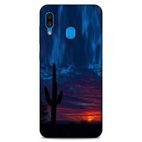 Lopard Samsung Galaxy A30 Uyumlu Kılıf Gece'S (12) Koruyucu Silikon Mavi