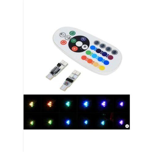 Park Ampul Kumandalı 16 Renkli T10-6Smd-12V / Laam644