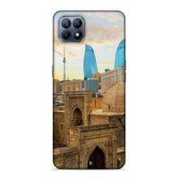 Huawei P40 Lite Uyumlu Kılıf Azarbaijan (11) Tam Koruma Ateş Kuleleri