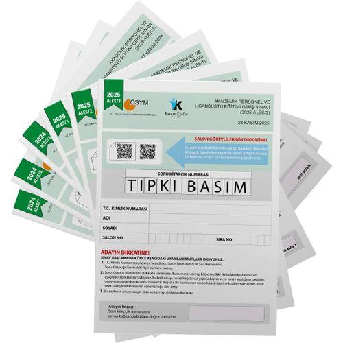2026 ALES ÖSYM Tıpkı Basım Çıkmış Soru 6lı Deneme Paketi Video ve Dijital Çözümlü Türkiye Geneli
