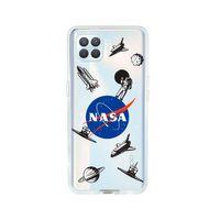 Oppo Reno 4 Lite Nasa Desenli Premium Şeffaf Silikon Kılıf