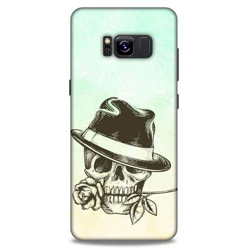 Lopard Samsung Galaxy S8 Uyumlu Kılıf Tattoo's (23) Ultra Koruma Kılıfı Çiçekli İskelet