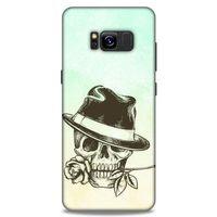 Lopard Samsung Galaxy S8 Uyumlu Kılıf Tattoo's (23) Ultra Koruma Kılıfı Çiçekli İskelet