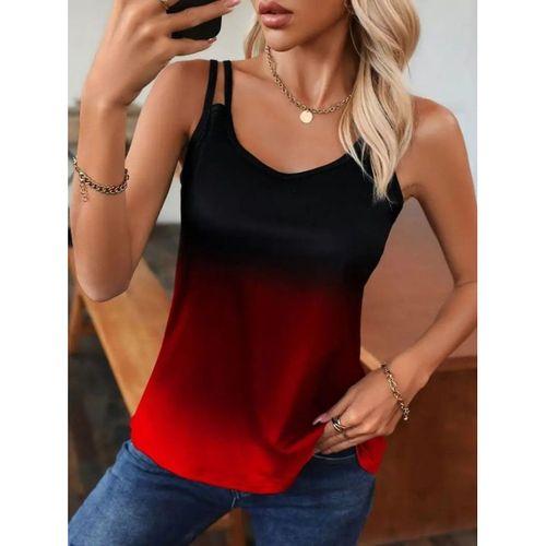 Kadın Askılı Yuvarlak Yaka Süprem Bluz