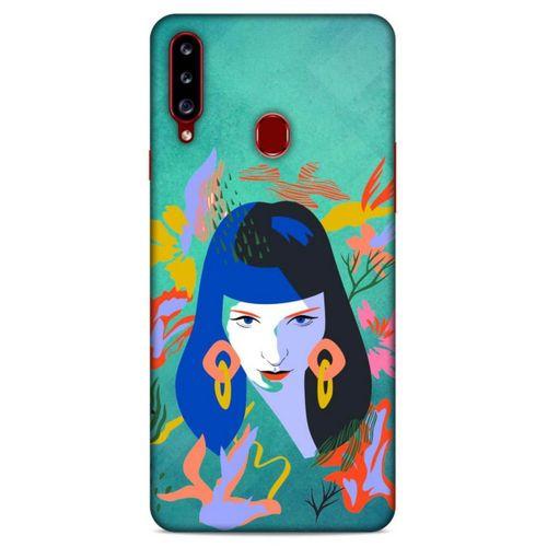 Lopard Samsung Galaxy A20s Uyumlu Kılıf Sürreal Yüzler ♀ (12) Koruyucu Silikon Desenli