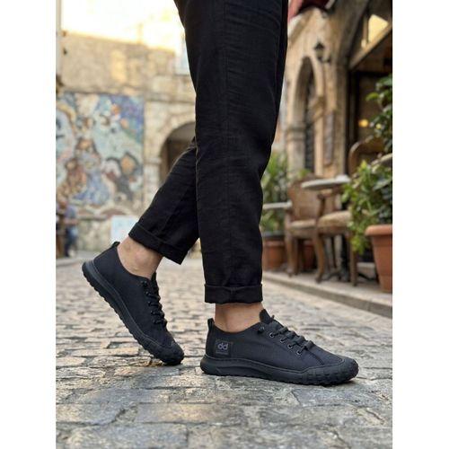 BA0248 BOA Siyah Esnek Bağcıklı Ultra Hafif Nefes Alan Sneaker Ayakkabı