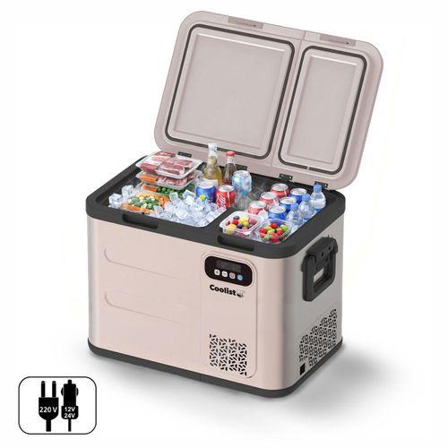 Coolist CLK50D 12/24V/220Volt 49 Litre Çift Bölmeli Outdoor Kompresörlü Bluetooth Bağlantılı Oto Buzdolabı