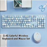 SepeteGelsin Mofii Sweet Mavi Kablosuz Klavye Mause Set