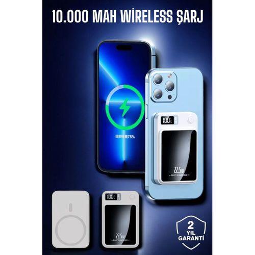 22 5w Magsafe Kablosuz Powerbank Dijital Ekran Ve Hızlı Şarj