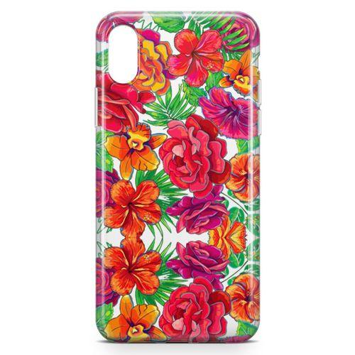 Apple iPhone XS Kılıf Yeşil Bahar Arka Kapak Koruma Desenli Full Koruyucu