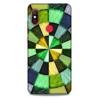 Xiaomi Redmi Note 6 Pro Kılıf Patchwork (36) Glitter Kılıf Yeşil Tonları