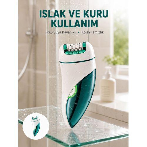 Profesyonel 3 İn 1 Epilasyon Cihazı Led Aydınlatmalı Suya Dayanıklı Vgr Epilatör Yeni Nesil