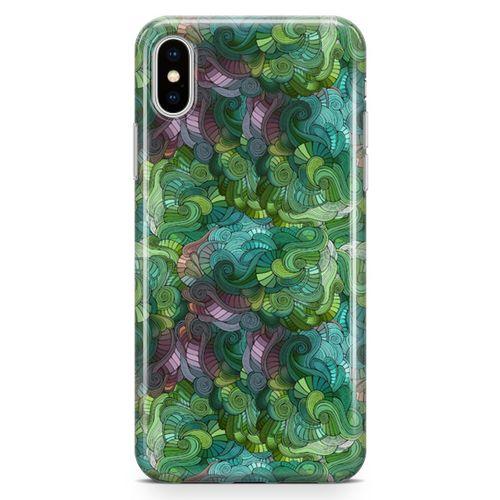 Apple iPhone X Kılıf Sarmal Girdap Arka Kapak Koruma Desenli Full Koruyucu