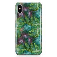 Apple iPhone X Kılıf Sarmal Girdap Arka Kapak Koruma Desenli Full Koruyucu