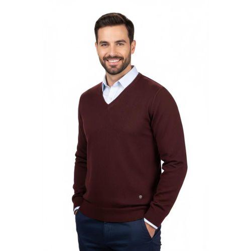 Erkek V Yaka Triko Kazak Çelik Örgü Klasik Kalıp 4241D BGL-ST04849