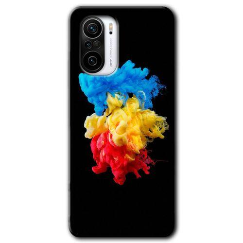 Xiaomi Redmi K40 HD Baskılı Kılıf + 9D Tam Ekran Koruyucu - Black 1