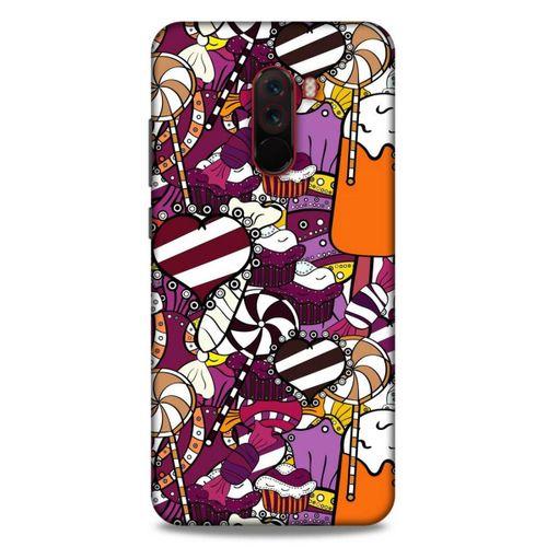 Lopard Xiaomi Pocophone F1 Uyumlu Kılıf Soyut Sanat (32) Desenli Soft Silikon Kılıf