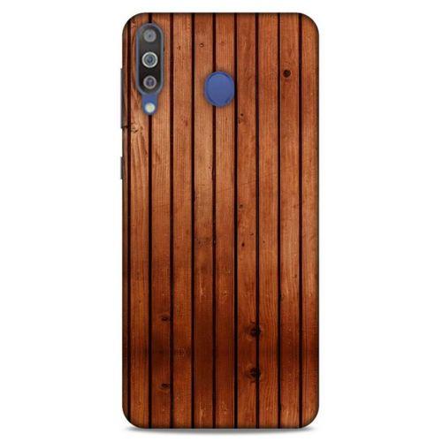Lopard Samsung Galaxy M30 Uyumlu Kılıf Wood'X (12) Koruyucu Silikon Desenli