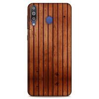 Lopard Samsung Galaxy M30 Uyumlu Kılıf Wood'X (12) Koruyucu Silikon Desenli