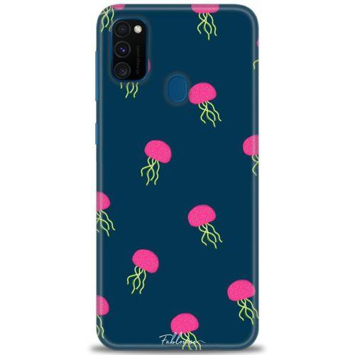 Samsung Galaxy M21 Kılıf HD Baskılı Kılıf - Ahtapotlar + Tam Ekran Koruyucu