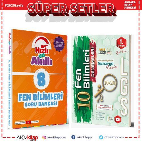 Tammat Yayıncılık 8. Sınıf Fen Bilimleri Soru Bankası ve Tanım Yayınları Özel Baskı 10 Deneme Seti 2 Kitap