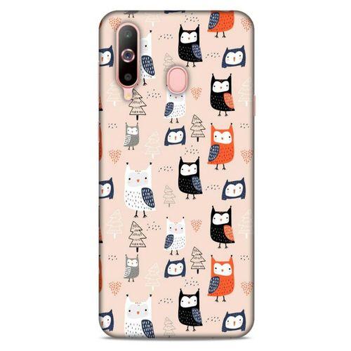 Baykuşlar (25) Desenli Silikon Kapak Telefon Kabı Samsung Galaxy A60 Kılıf