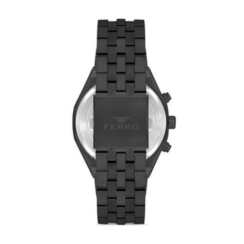 Ferro Siyah Çelik Kordon Erkek Kol Saati FM40107A-G