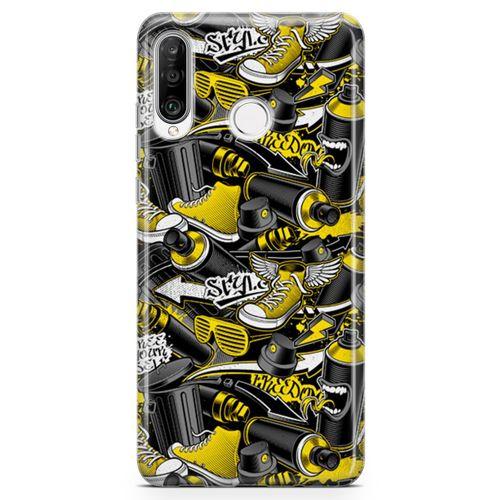 Huawei P30 Lite Kılıf Converse Freedom Arka Kapak Koruma Desenli Full Koruyucu