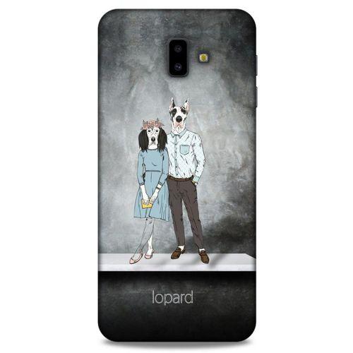 Samsung Galaxy J6 Plus Kılıf FunnyMaX (46) Core Armor Kılıf Antrasit Köpek