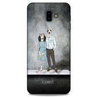 Samsung Galaxy J6 Plus Kılıf FunnyMaX (46) Core Armor Kılıf Antrasit Köpek