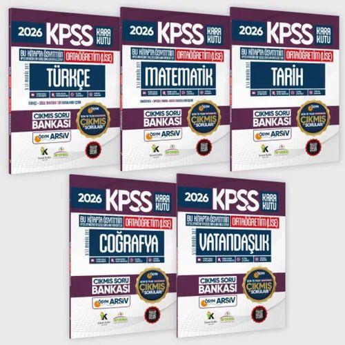 2026 FULLOrtaöğretim KPSS Kara Kutu ÖSYM Çıkmış Soru Bankası 5li Modül Set Son 15 Yıl(Sadece Lise)