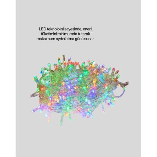 Şeffaf Kablolu 50 Ampullü 5 Metre Led Işık Dekoratif Aydınlatma