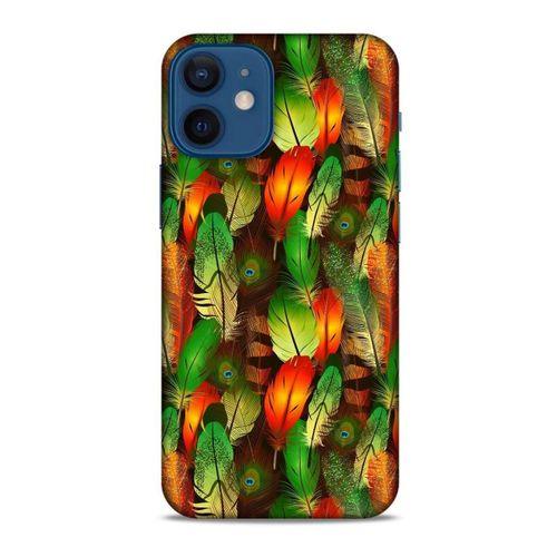 Apple iPhone 12 Mini Kılıf Desenli Özel Seri Tüyler (1) Kılıfı