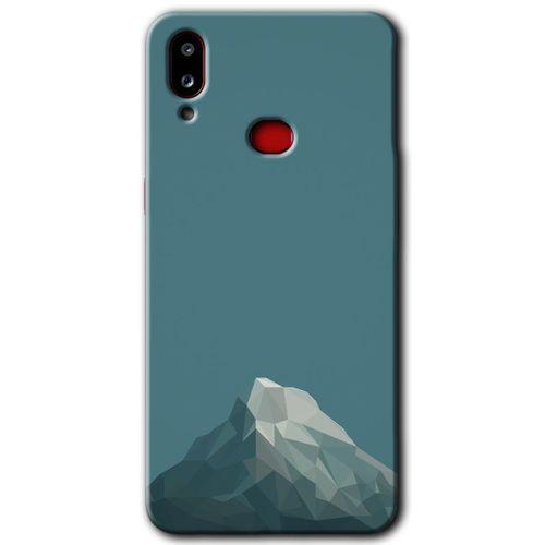 MRCİLETİSİM Samsung Galaxy A10s Kılıf HD Desen Baskılı Arka Kapak + Temperli Cam - Alone Mountain