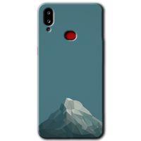 MRCİLETİSİM Samsung Galaxy A10s Kılıf HD Desen Baskılı Arka Kapak + Temperli Cam - Alone Mountain
