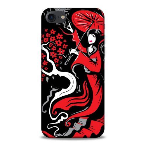 Lopard Apple Iphone 7 Uyumlu Kılıf Soyut Sanat (11) Baskılı Tam Koruma