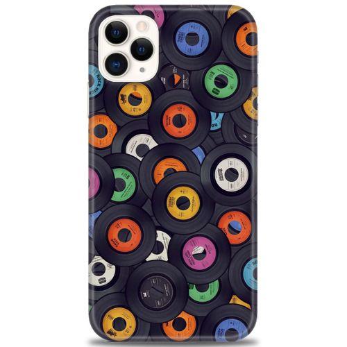 iPhone 11 Pro Kılıf HD Baskılı Kılıf - Plaklar + Tam Ekran Koruyucu